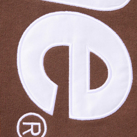 Supreme Appliqué Hooded Sweatshirt Brown