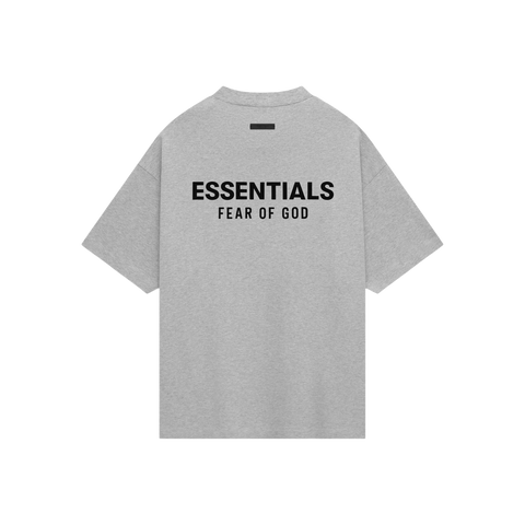 Fear of God Essentials Jersey Crewneck Tee FW24 Light Heather Grey