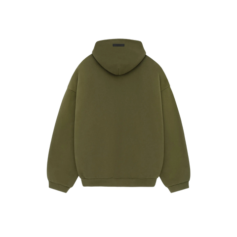 Fear of God Essentials Fleece Hoodie FW24 'Military'