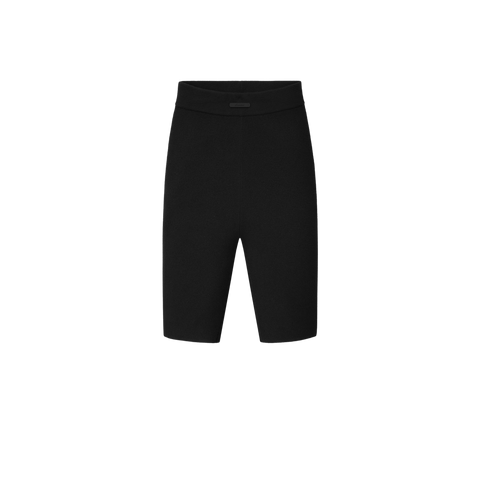Fear of God Essentials Ribbed-Knit Biker Shorts Jet Black