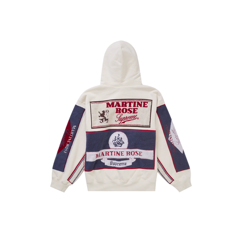 Supreme x Martine Rose Towel Zip Up Hooded Sweatshirt White