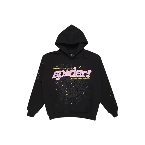 Sp5der New Punk Hoodie Black