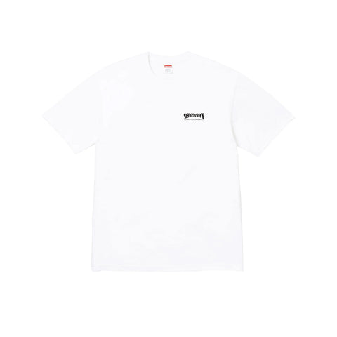 Supreme x Thrasher Cross Tee White
