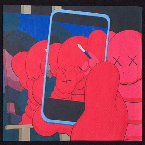 KAWS x Uniqlo x Warhol Phone Sweatshirt Black