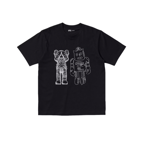 KAWS x Uniqlo x Warhol Robot T-shirt Black