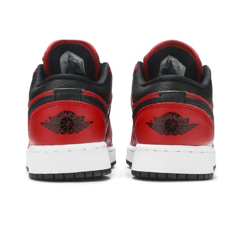 Jordan 1 Low Gym Red Black Pebbled (GS)