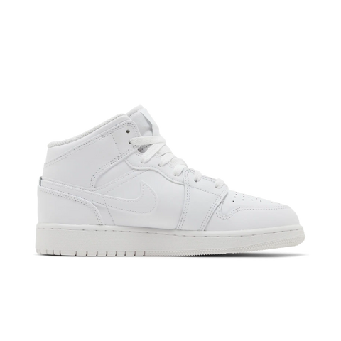 Jordan 1 Mid Triple White (2023) (GS)