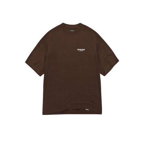 Represent Owner's Club T-Shirt Brown/White
