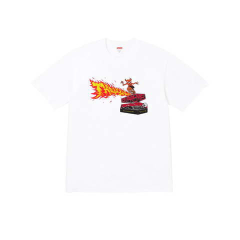 Supreme x Thrasher Back Tail Tee White