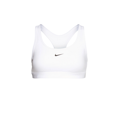 Nike Women's Swoosh Logo Training Sports Bra White
