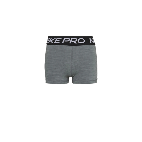 Nike Pro 3 Inch Shorts Dark Grey Heather/Black/Grey (Women's)