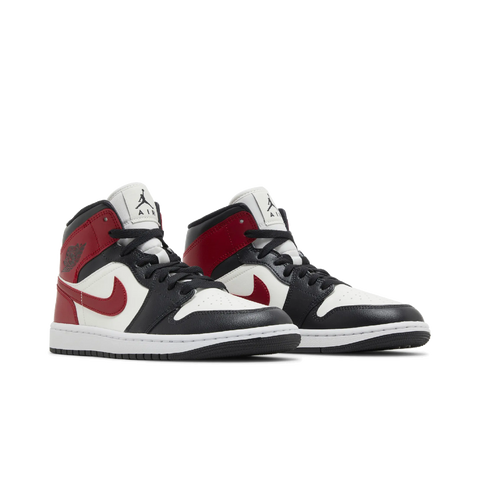 Jordan 1 Mid Gym Red Off Noir (Women's)