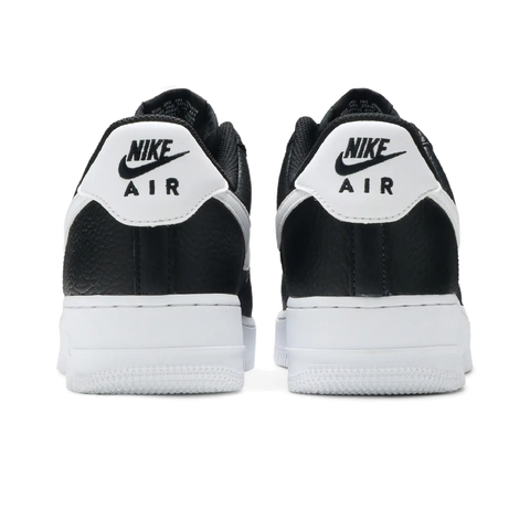 Nike Air Force 1 Low '07 Black White Pebbled Leather