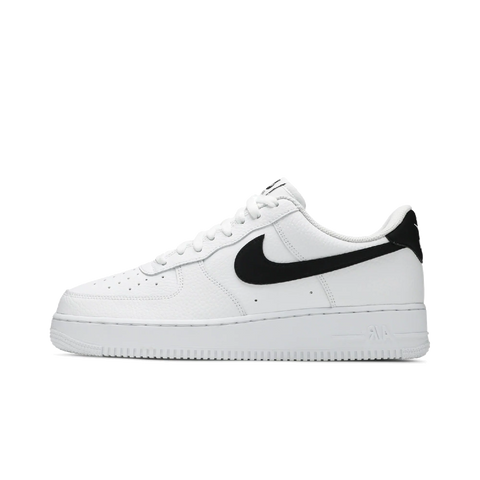Nike Air Force 1 Low '07 White Black Pebbled Leather