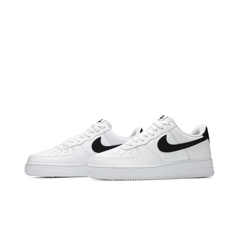 Nike Air Force 1 Low '07 White Black Pebbled Leather