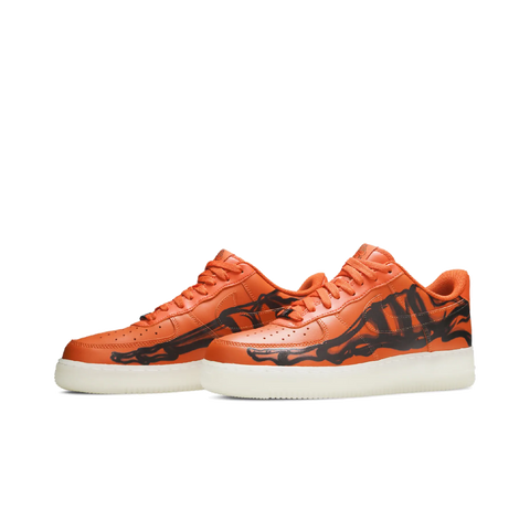 Nike Air Force 1 Low 07 QS Orange Skeleton Halloween