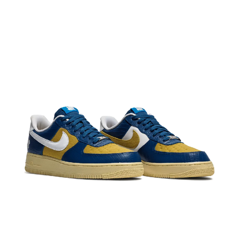 Nike Air Force 1 Low SP Undefeated 5 On It Blue Yellow Croc