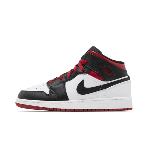 Jordan 1 Mid Gym Red Black Toe (GS)