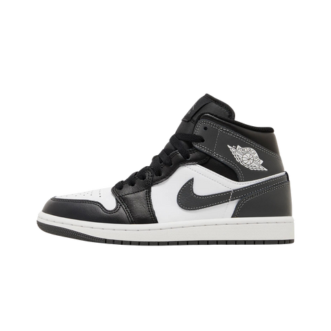 Jordan 1 Mid Black White Iron Grey