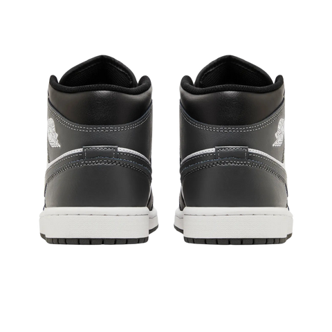 Jordan 1 Mid Black White Iron Grey