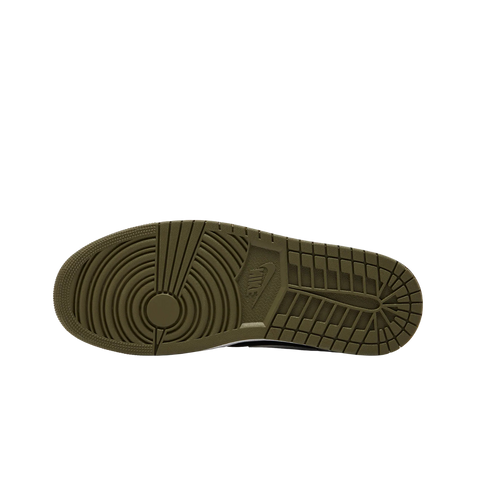 Jordan 1 Mid Black White Olive