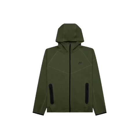 Nike Sportswear Tech Fleece Windrunner Full-Zip Hoodie Medium Olive/Black