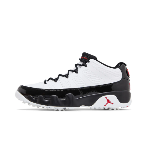 Jordan 9 Retro Low Golf White Black True Red