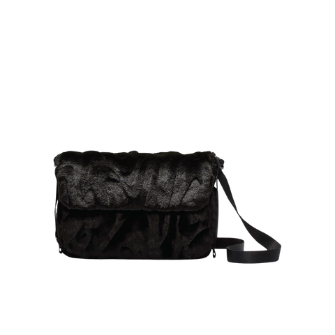 Nike Sportswear Futura 365 Faux Fur Crossbody Bag Black