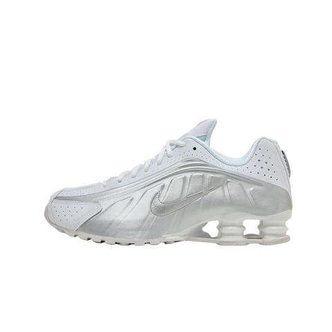 Nike Shox R4 White Bright Crimson Metallic Silver