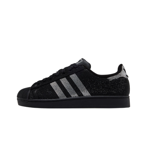 adidas Superstar II Rhinestone Black Silver (Women's)