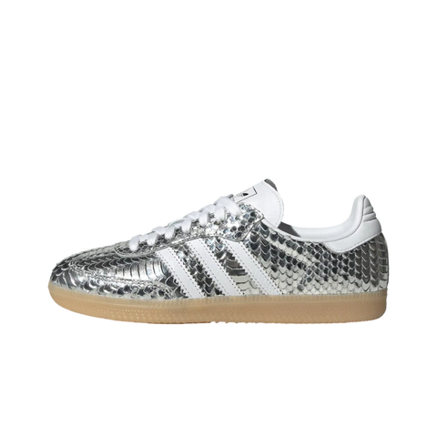 adidas Samba Patent Snakeskin Silver Metallic (Women's)