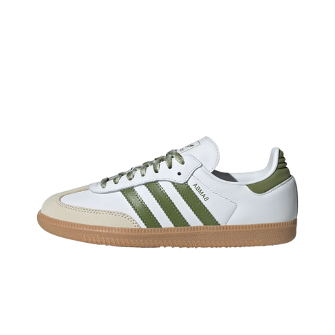 adidas Samba OG Cloud White Tech Olive Gum (Women's)