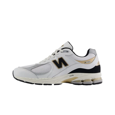 New Balance 2002R White Black Gold Metallic