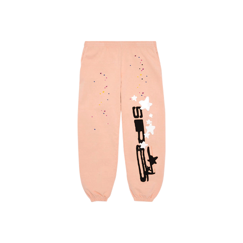 Sp5der Sweatpants Peach