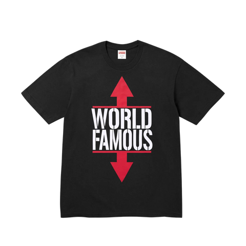 Supreme World Famous Tee Black