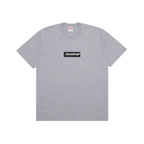 Supreme Futura Box Logo Tee Heather Grey