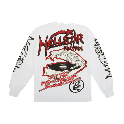 Hellstar Records Long-Sleeve Tee White