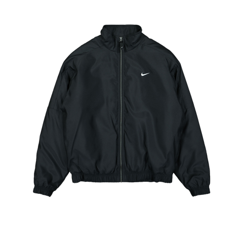 Nike Solo Swoosh Satin Bomber Jacket Black