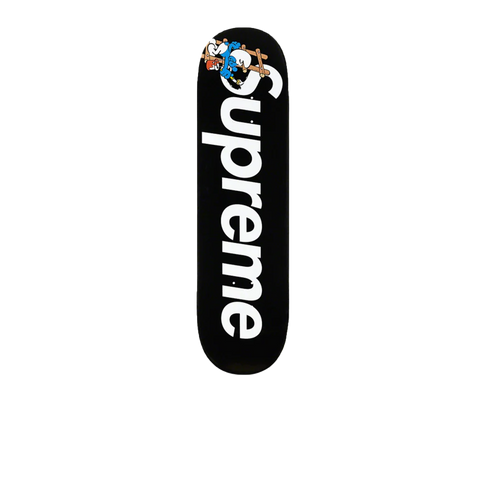 Supreme Smurfs Skateboard Deck Black