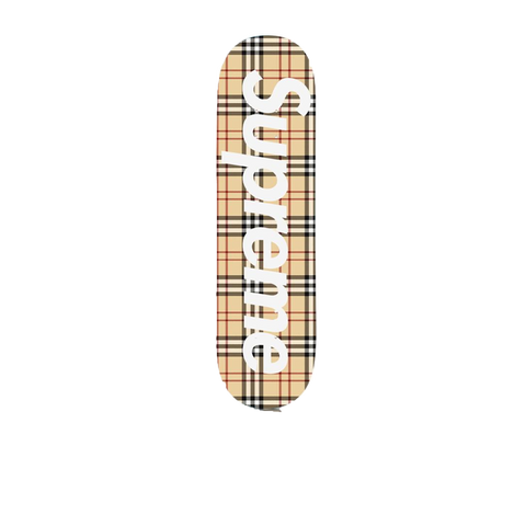 Supreme Burberry Skateboard Deck Beige