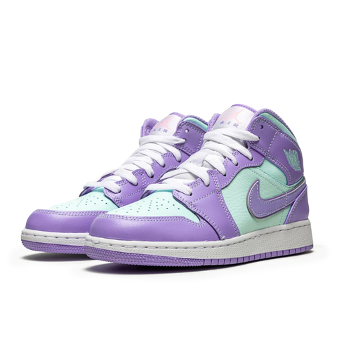 Jordan 1 Mid Purple Aqua (GS)