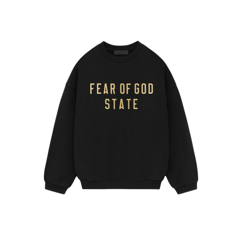 Fear of God Essentials Fleece Crewneck Black