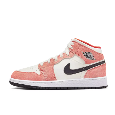 Jordan 1 Mid SE Orange Suede (GS)