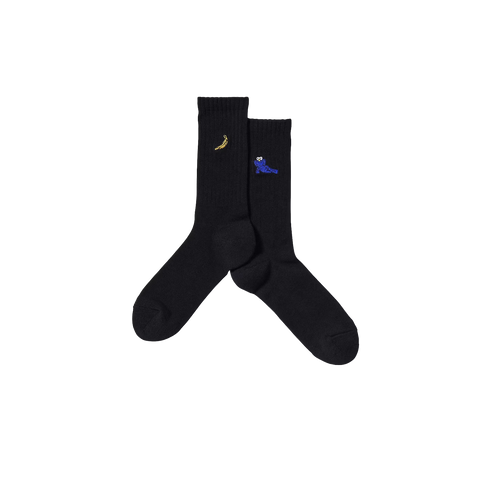 KAWS x Uniqlo x Warhol Banana Socks Black