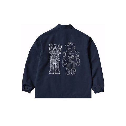 KAWS x Uniqlo x Warhol Robot Coach Jacket Navy