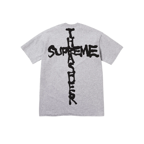 Supreme x Thrasher Cross Tee Heather Grey