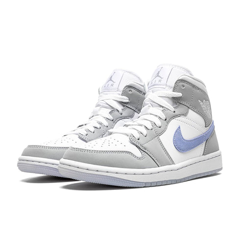 Jordan 1 Mid Aluminium Wolf Grey (Women's)