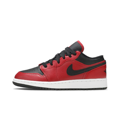 Jordan 1 Low Gym Red Black Pebbled (GS)
