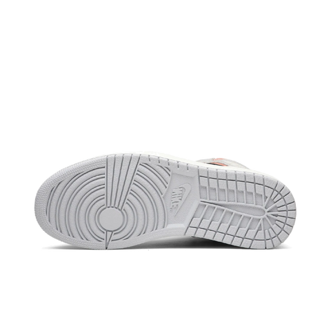 Jordan 1 Retro High Neutral Grey Hyper Crimson