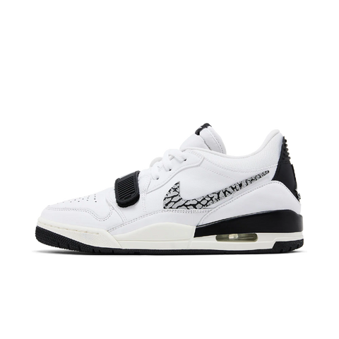 Jordan Legacy 312 Low White Black Elephant Swoosh